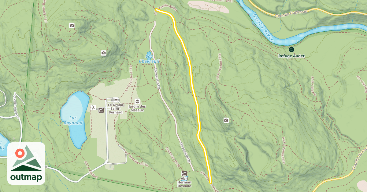 Map of A8 / Les Palliers