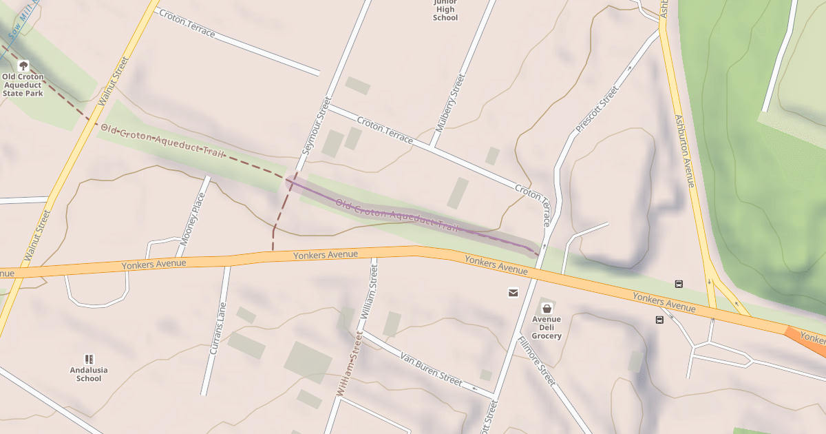 Map preview of Old Croton Aqueduct Trail