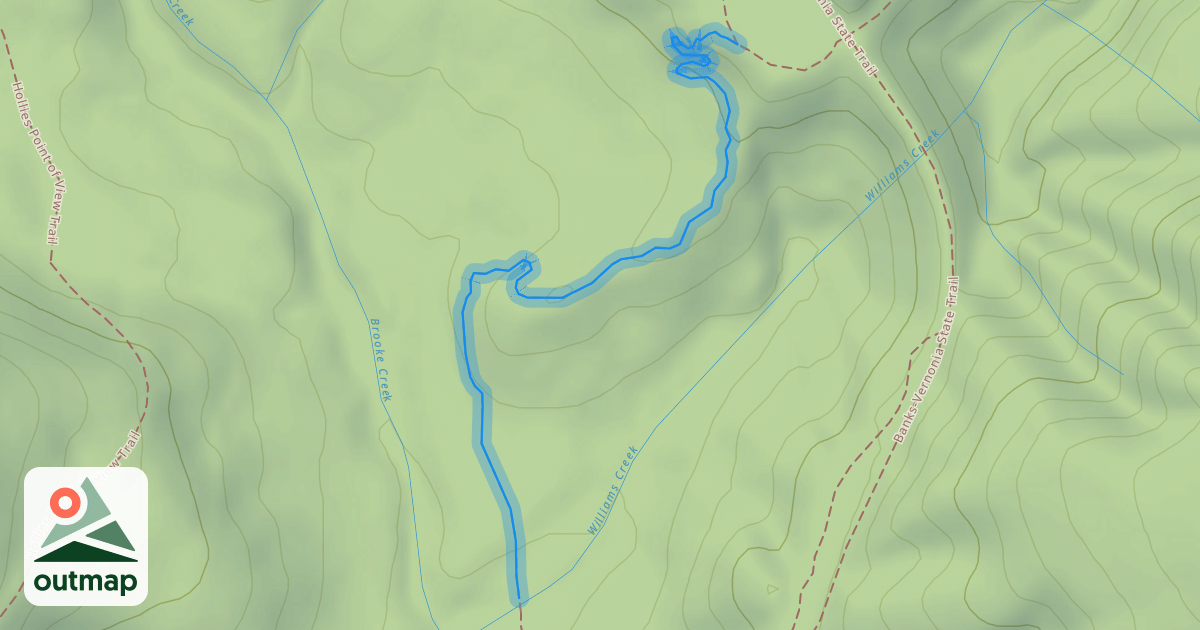 Map of Williams Creek Horseshoe