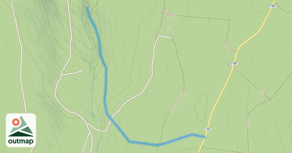 Map of Chemin de Chabotte