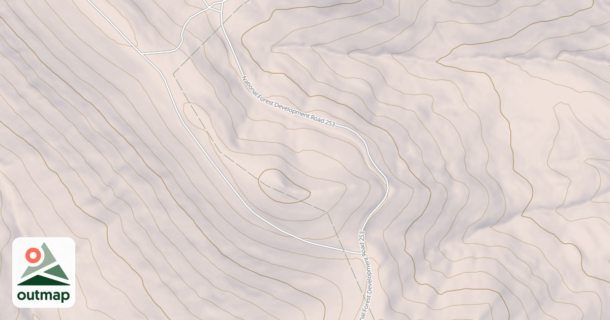 Map of UPPER RAINEY CREEK