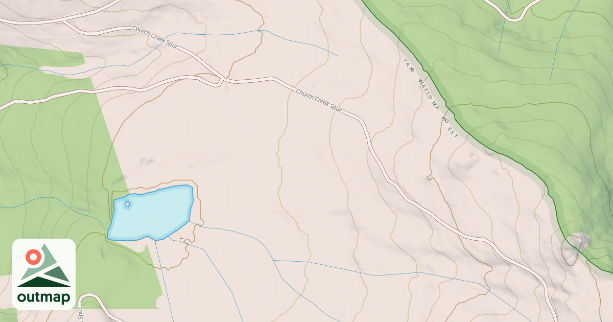 Map of CHURCH CREEK SPUR