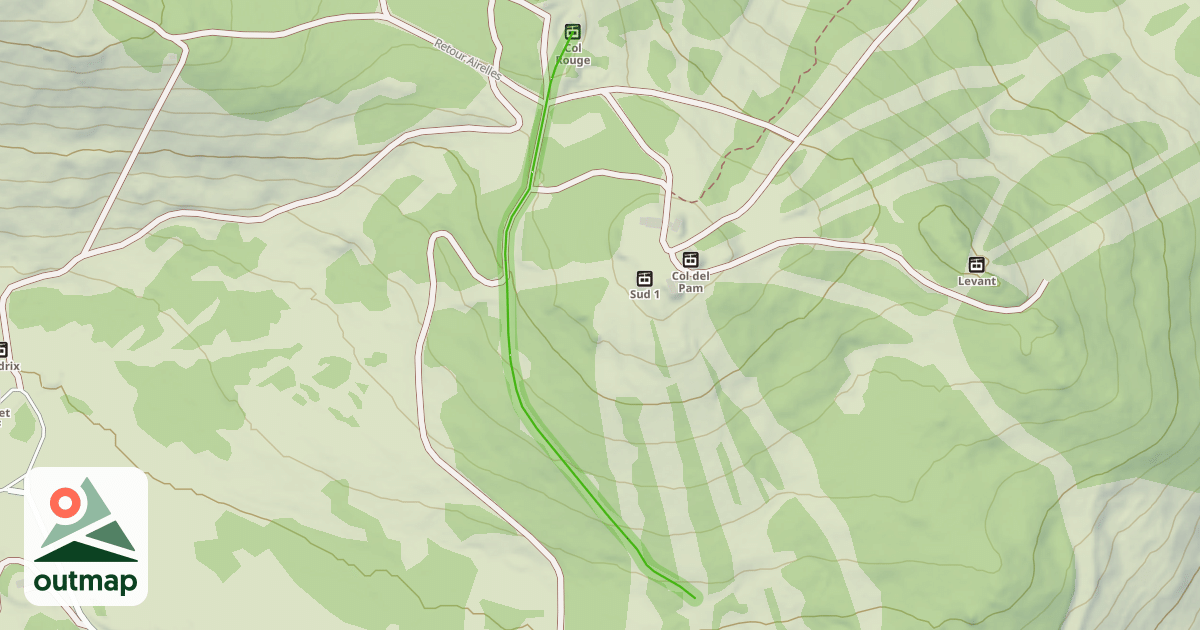 Map of Retour Airelles