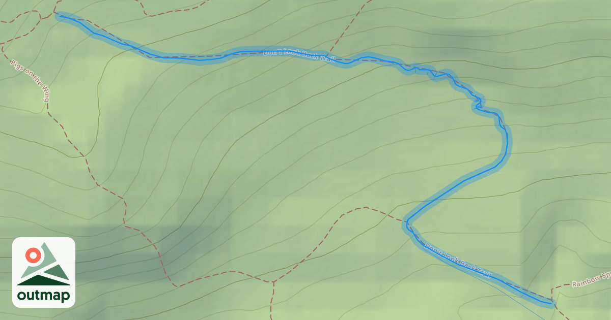 Map of Don't Look Back Trail
