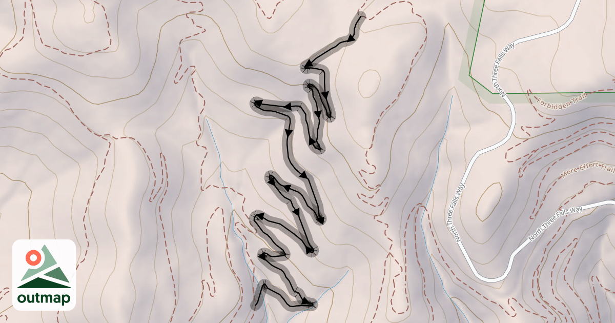 Map of Easy Breezy Trail