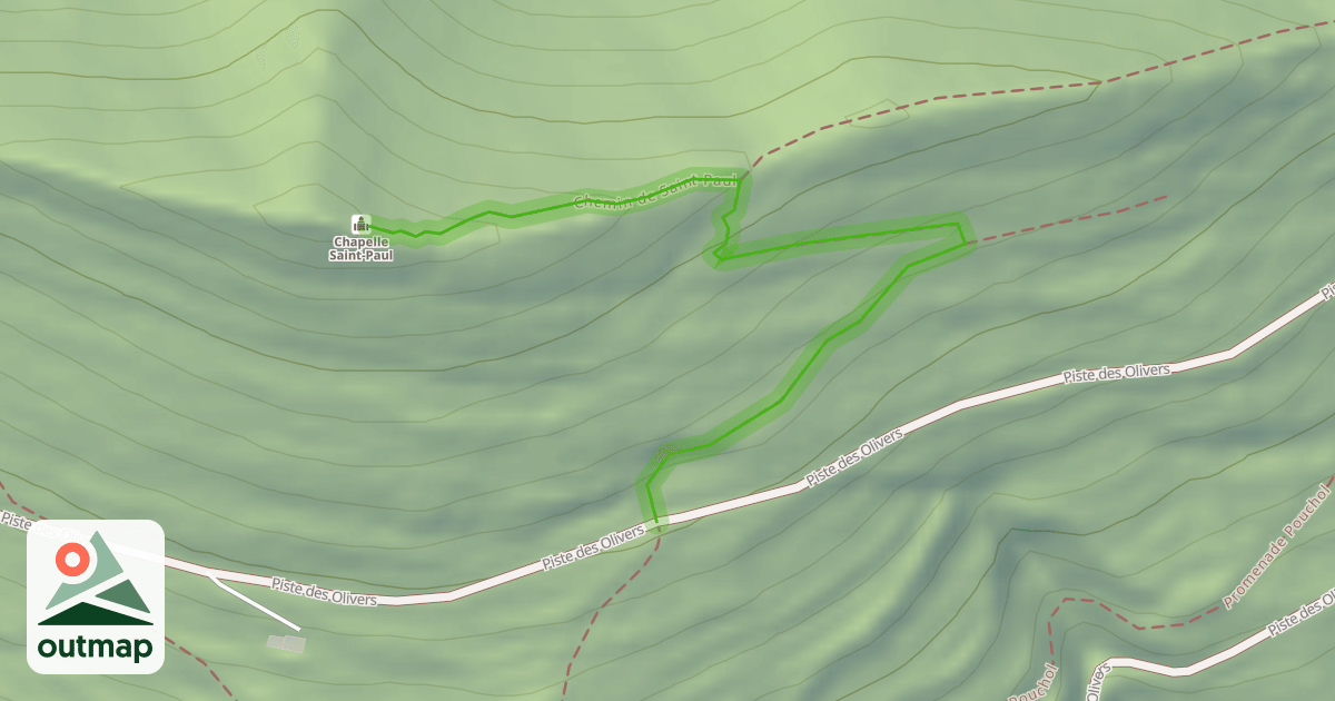 Map of Chemin de Saint-Paul