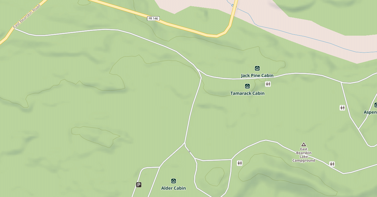 Map preview of EAST BEARSKIN LAKE CAMPGROUND