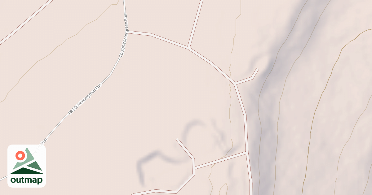 Map of WINTERGREEN RUN - B