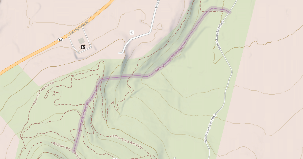 Map preview of Walnut Loop North (WL-N)