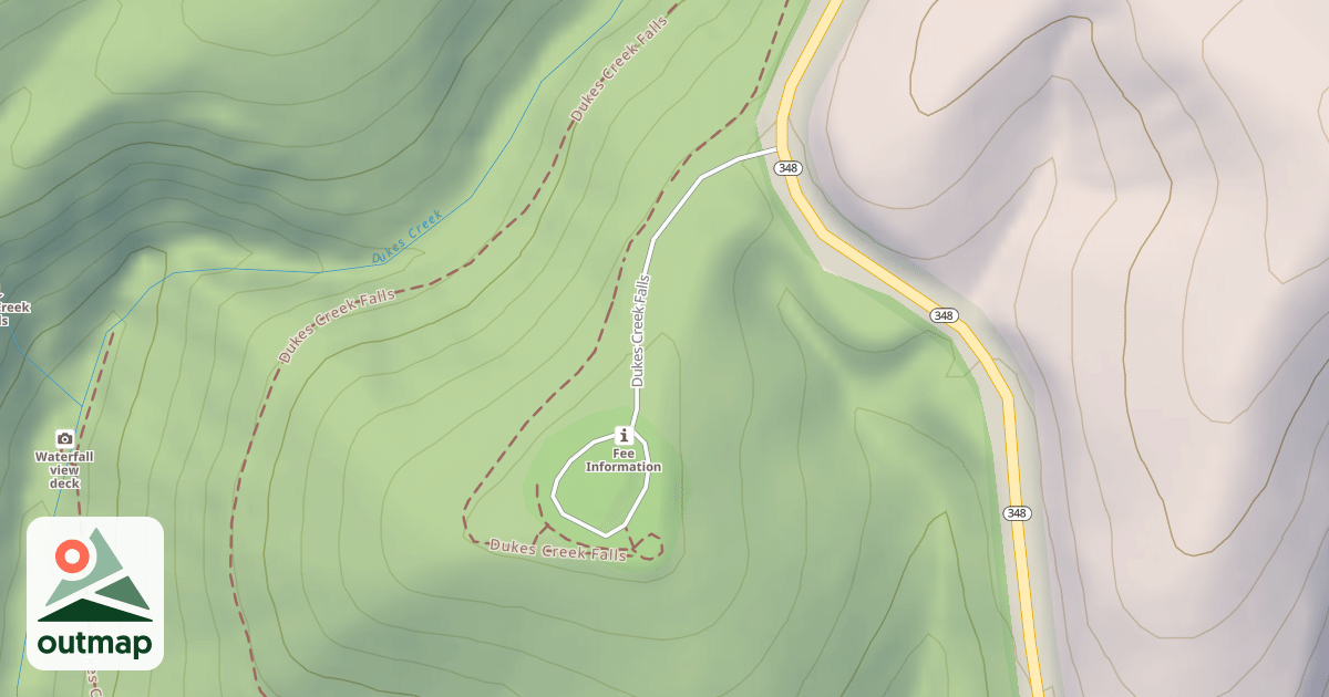 Map of DUKES CREEK FALLS