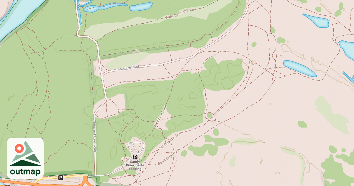 Map of SANDY RIVER DELTA