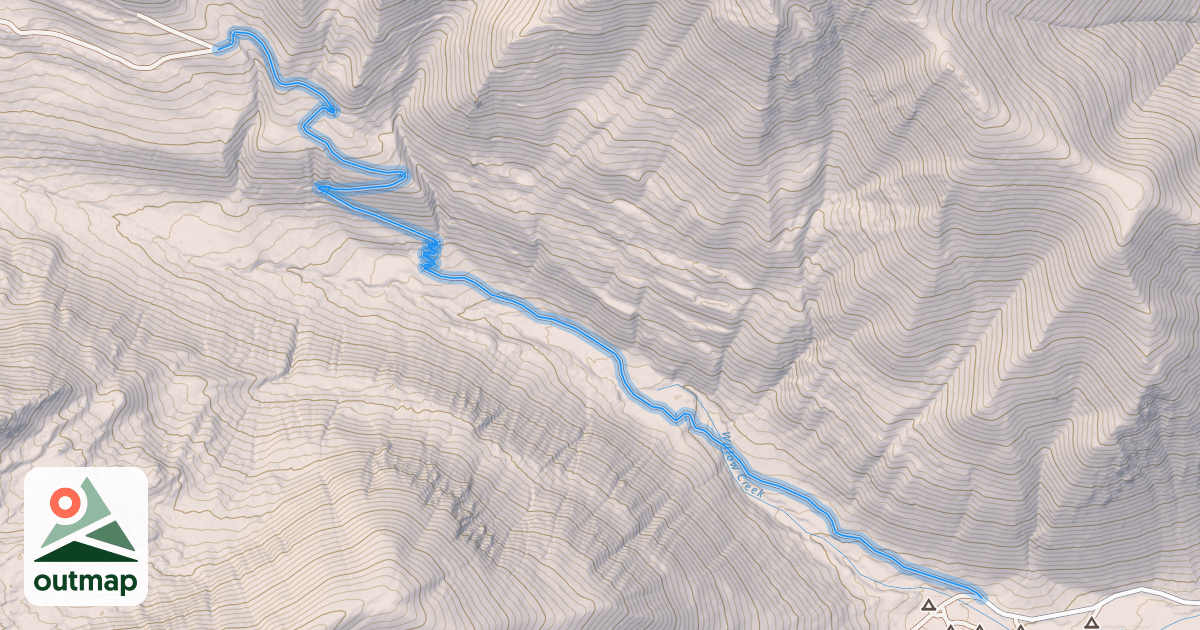 Map of South Willow Creek Spur
