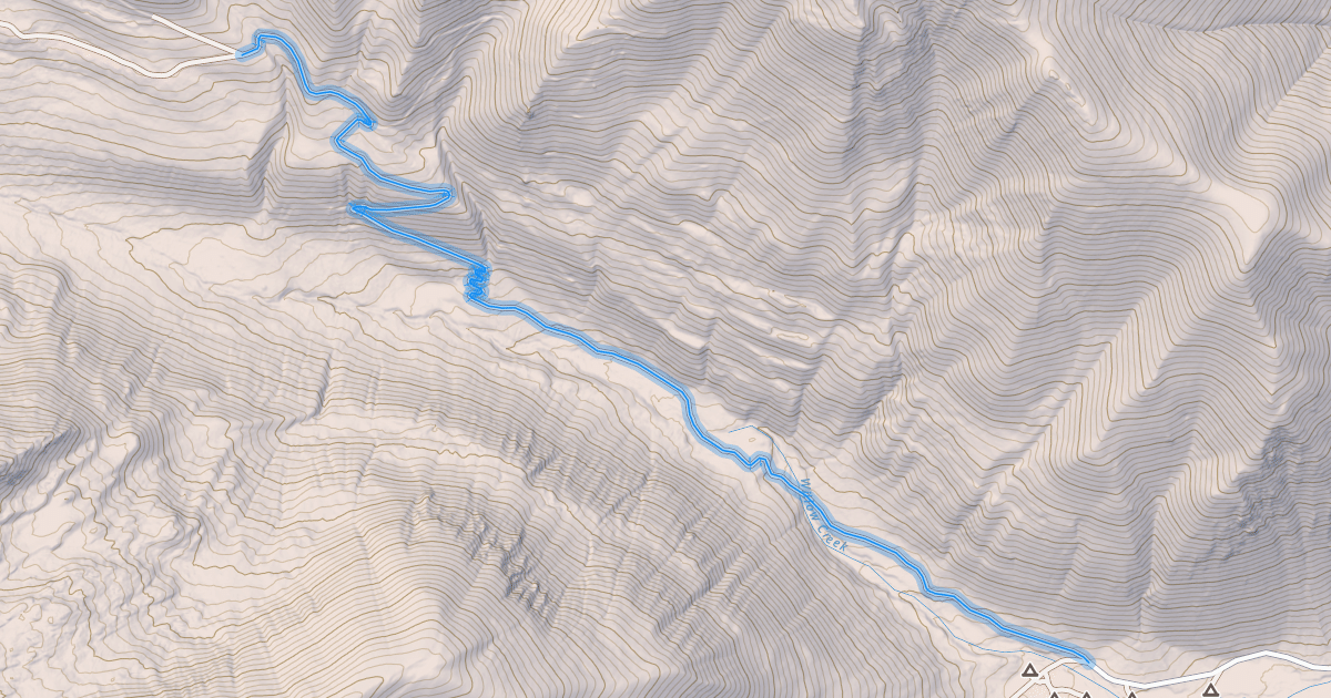 Map preview of South Willow Creek Spur
