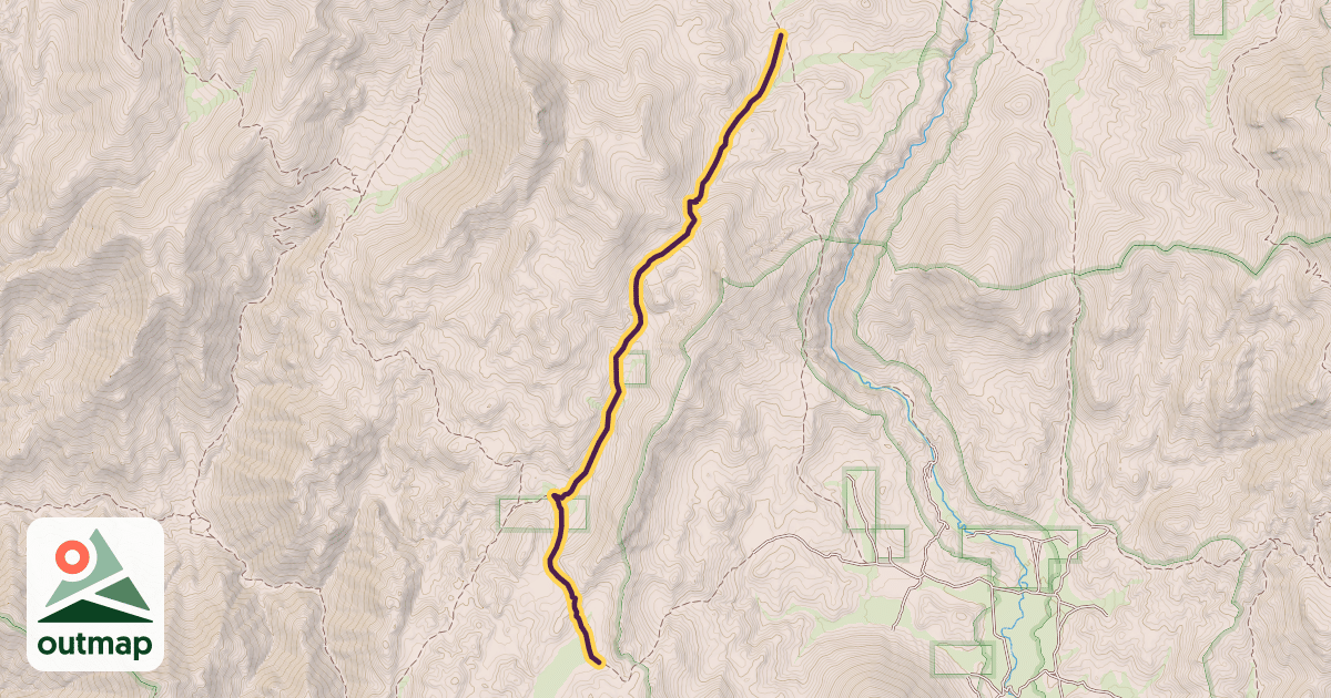 Map of Long Canyon Trail