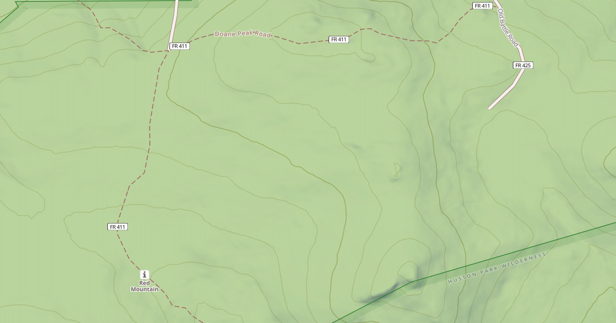 Map preview of DOANE PEAK