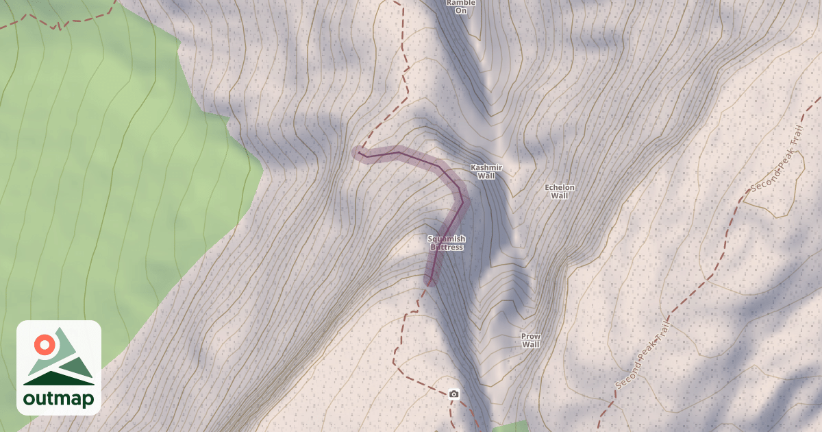 Map of Climbing Site