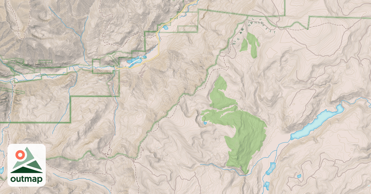 Map of Continental Divide National Scenic Trail