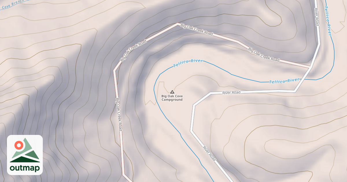 Map of BIG OAK COVE REC.AREA
