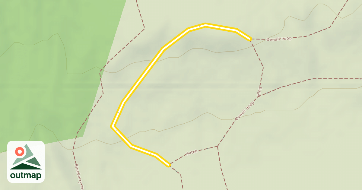 Map of Denali Loop