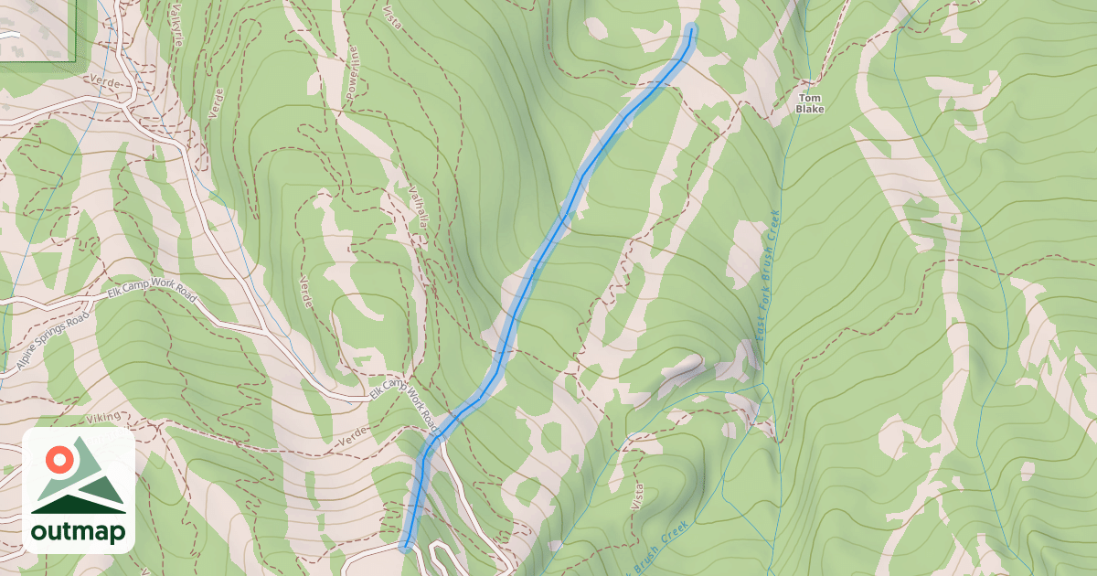 Map of Cascade (Upper)