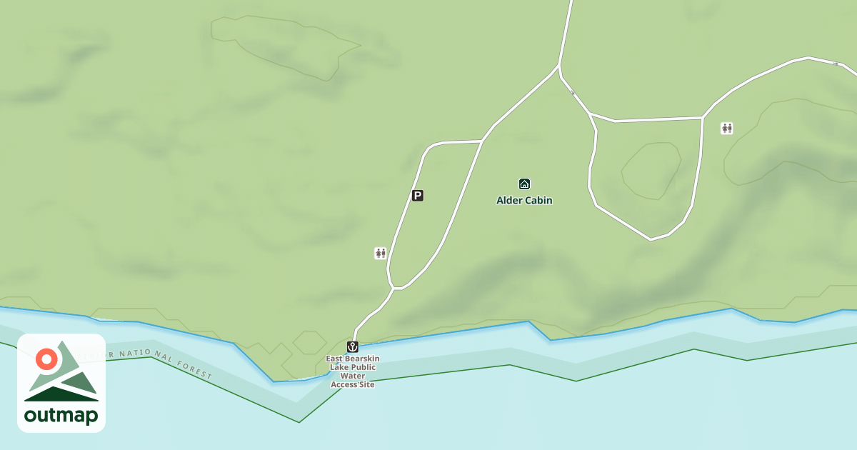 Map of EAST BEARSKIN BOAT LANDING P/L