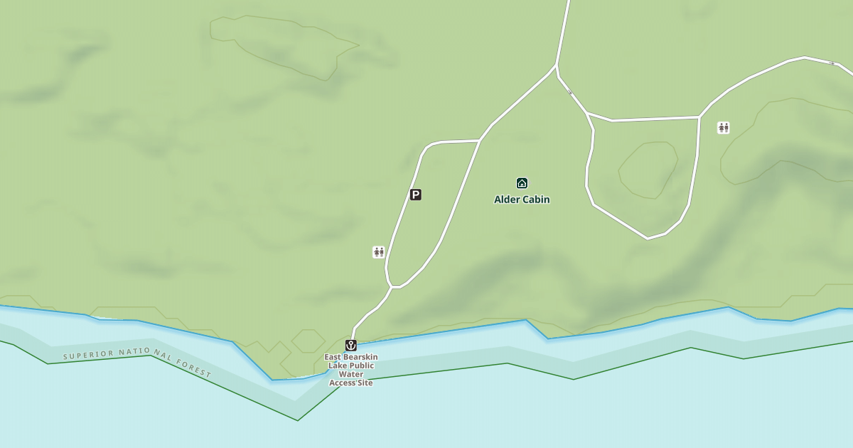 Map preview of EAST BEARSKIN BOAT LANDING P/L