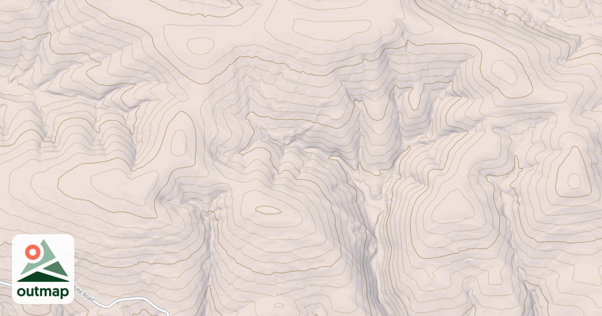 Map of BRUSHY MTN