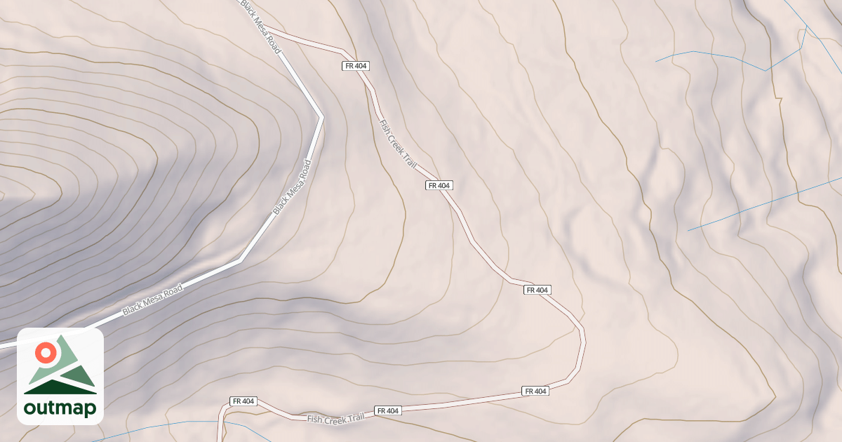 Map of BLACK MESA SPUR