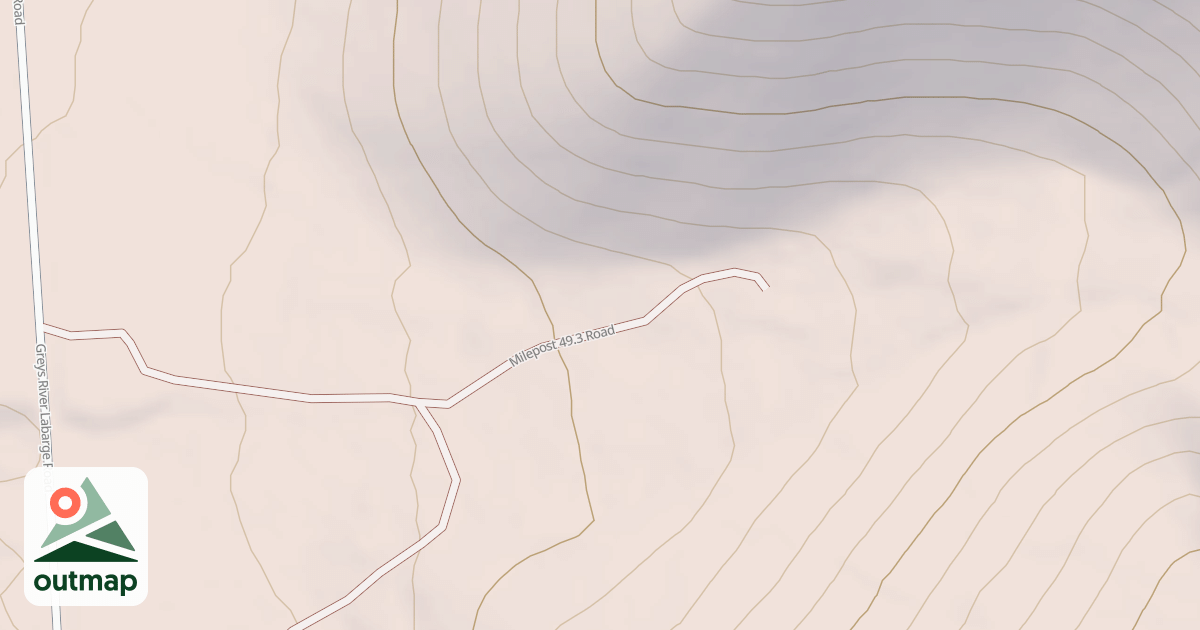 Map of MILEPOST 49.3