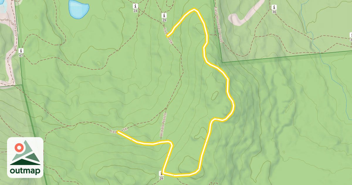 Map of Hi Notch Trail