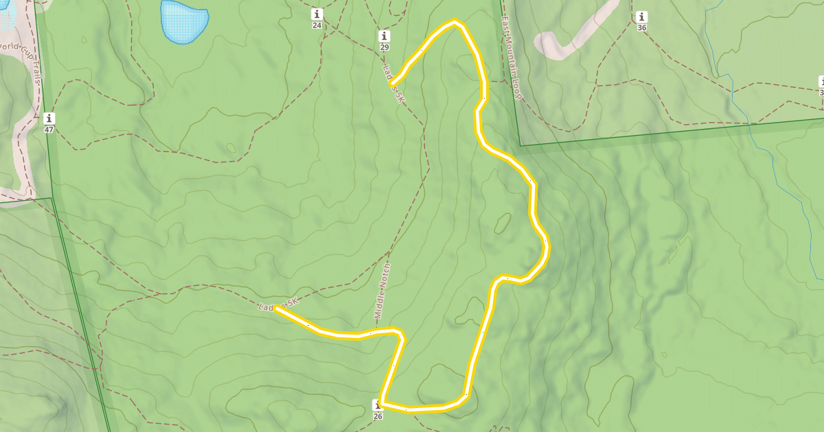 Map preview of Hi Notch Trail