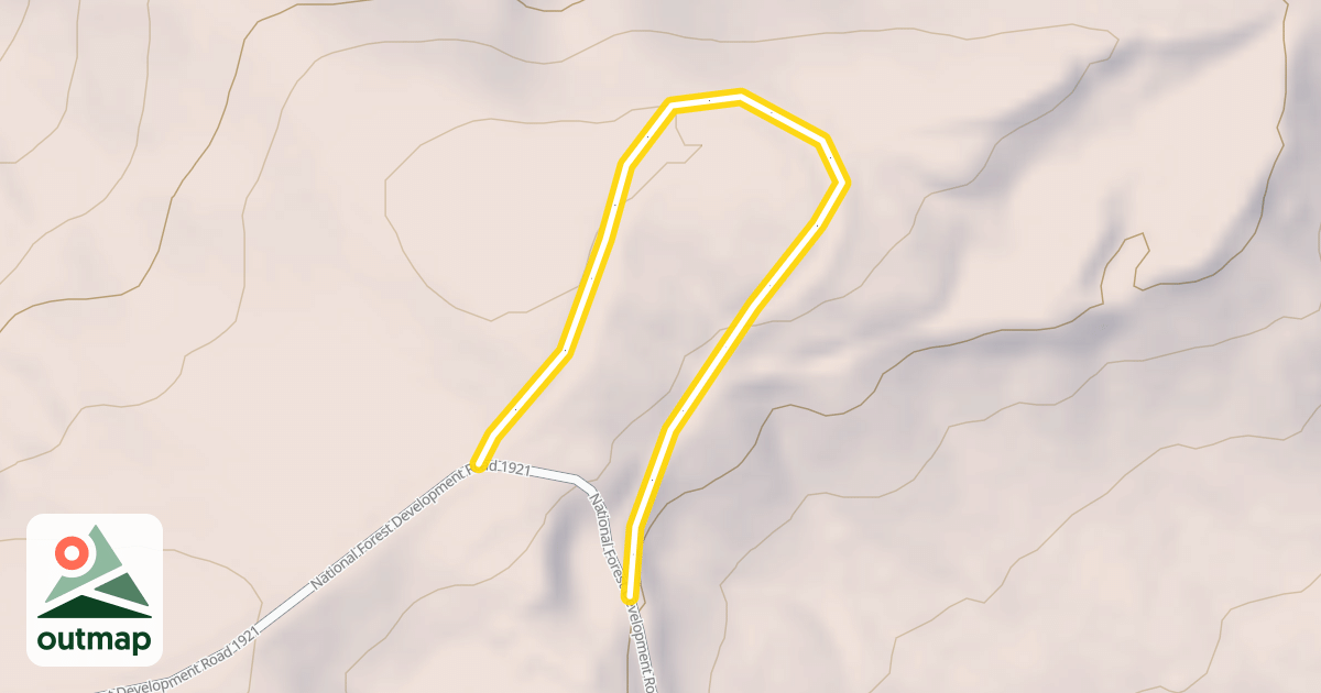 Map of National Forest Development Road 1921
