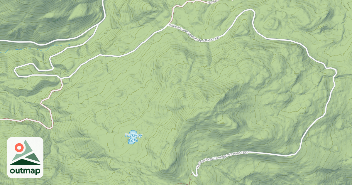 Map of Blue Lake Snowmobile 1230