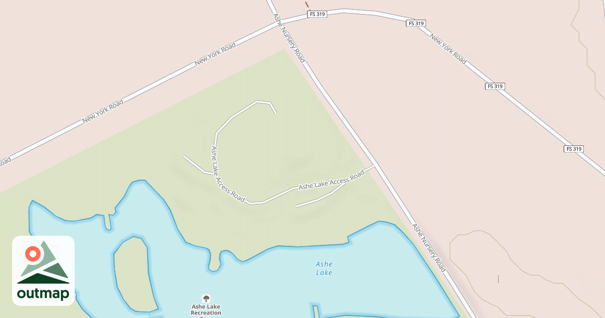Map of ASHE LAKE