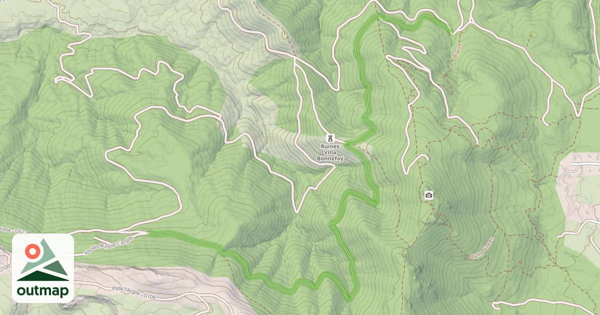 Map of Piste des Combes - G67