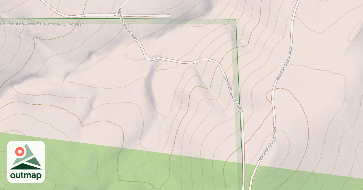 Map of BLACKHALL SPUR 2E