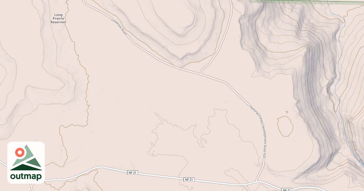 Map of USFS National Forest System Roads {F1419D44-421B-44B8-88FB-0C38EB1104B9}