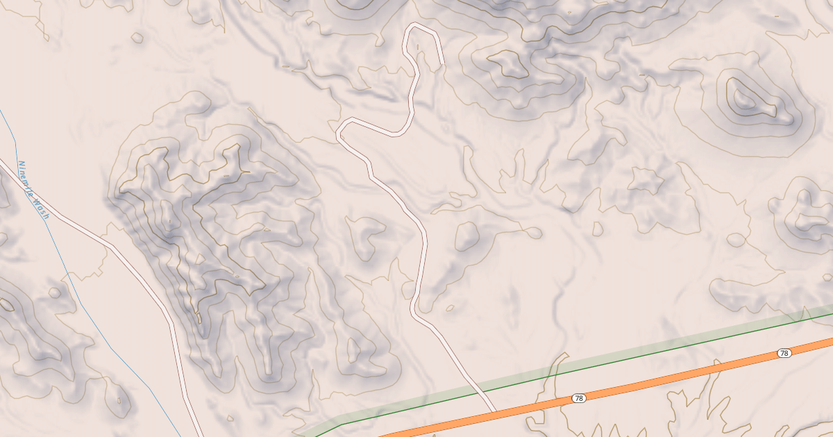 Map preview of BLM National GTLF Public Motorized Roads 4f8b69e8-a1ca-44f0-b187-a162e4d7ec55