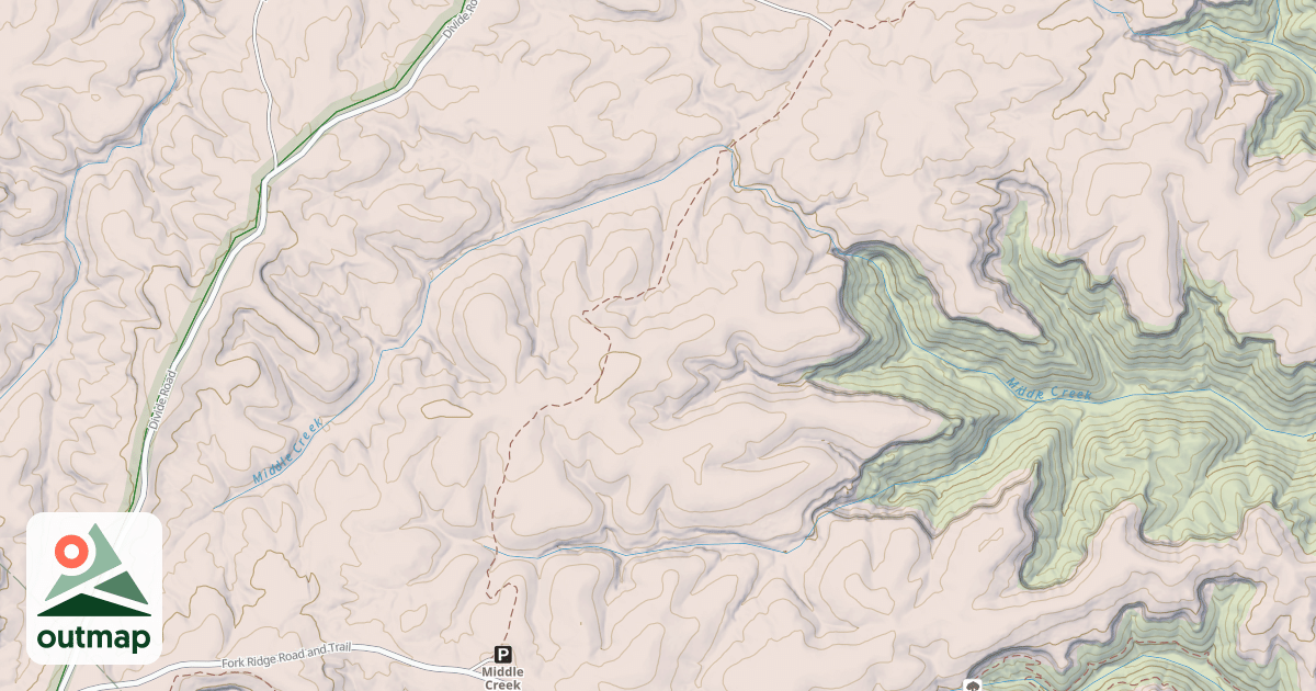 Map of Gobblers Knob Trail