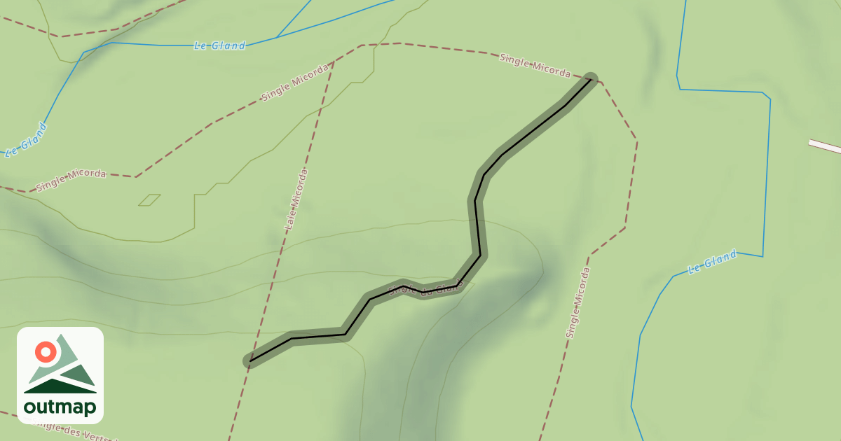 Map of Single du Gland