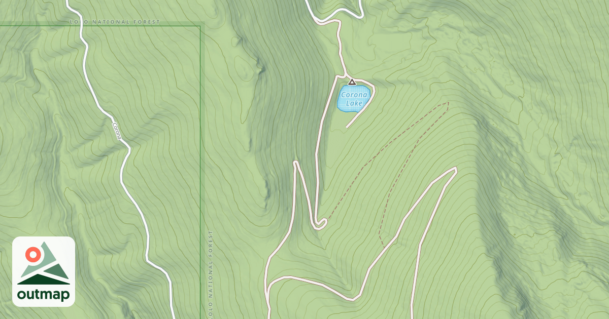 Map of CORONA LAKE