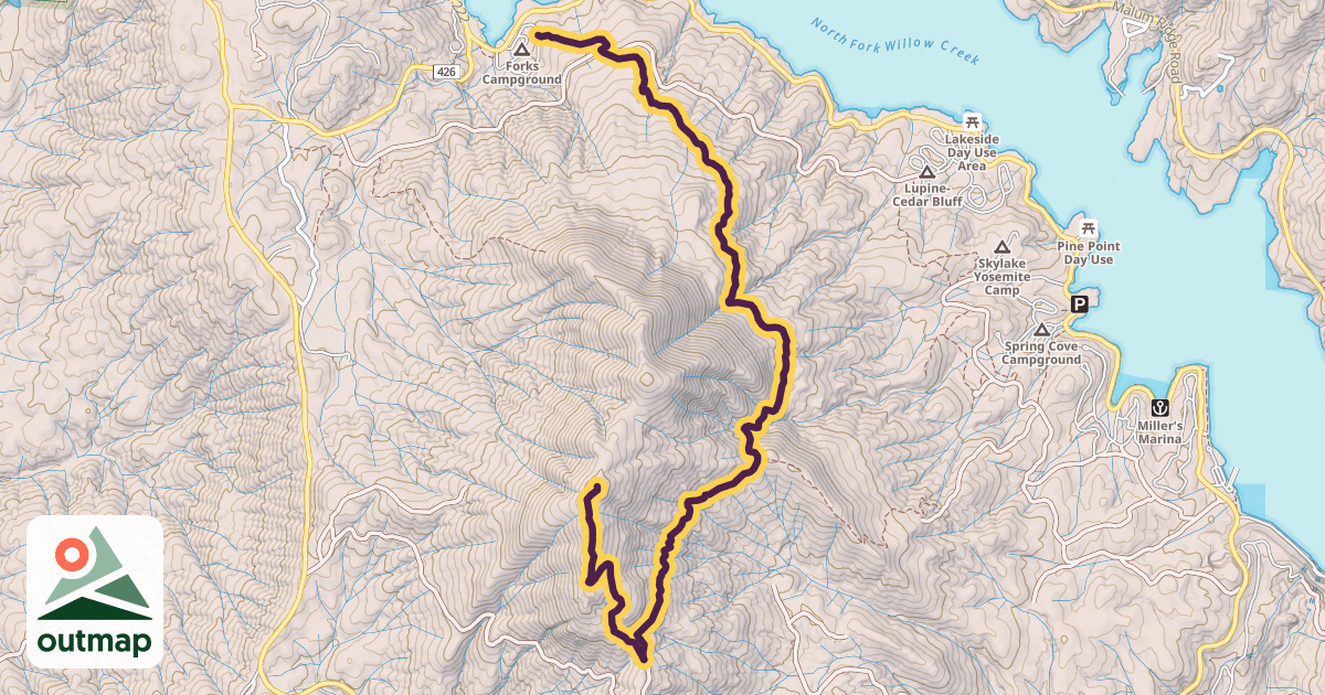 Map of Goat Mountain Trail