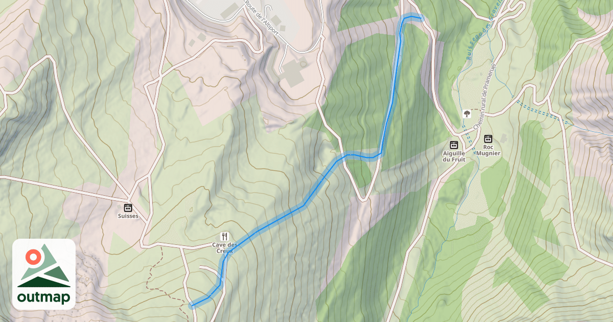 Map of Cave des Creux