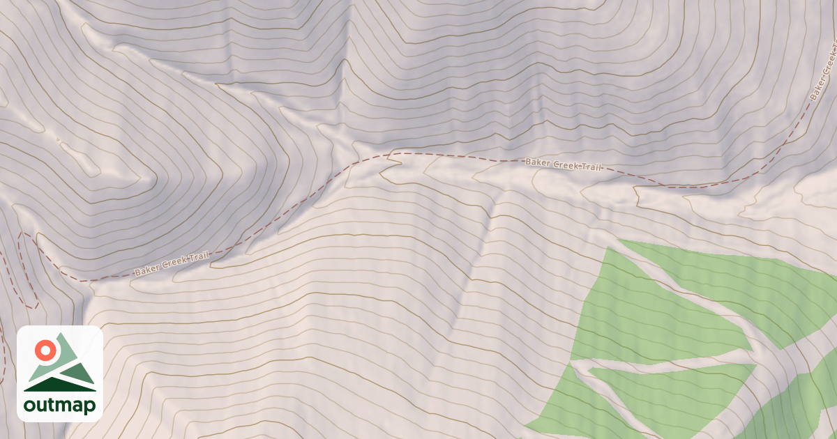 Map of Baker Creek