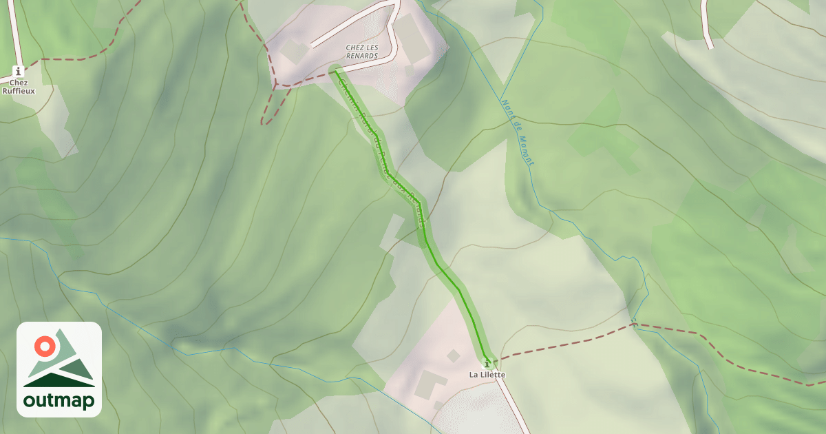 Map of Chemin Rural du Penaz aux Renards