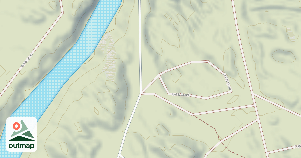 Map of Interlake State Recreation Area Trails
