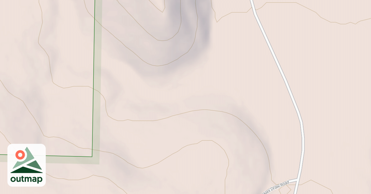 Map of ALEX DRAW SPUR 1