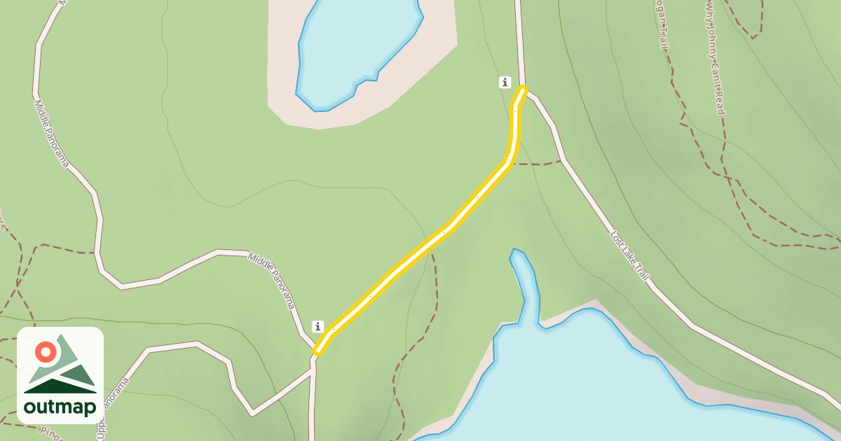 Map of Lost Lake Trail