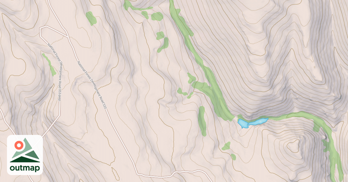 Map of LONG CANYON SPUR E