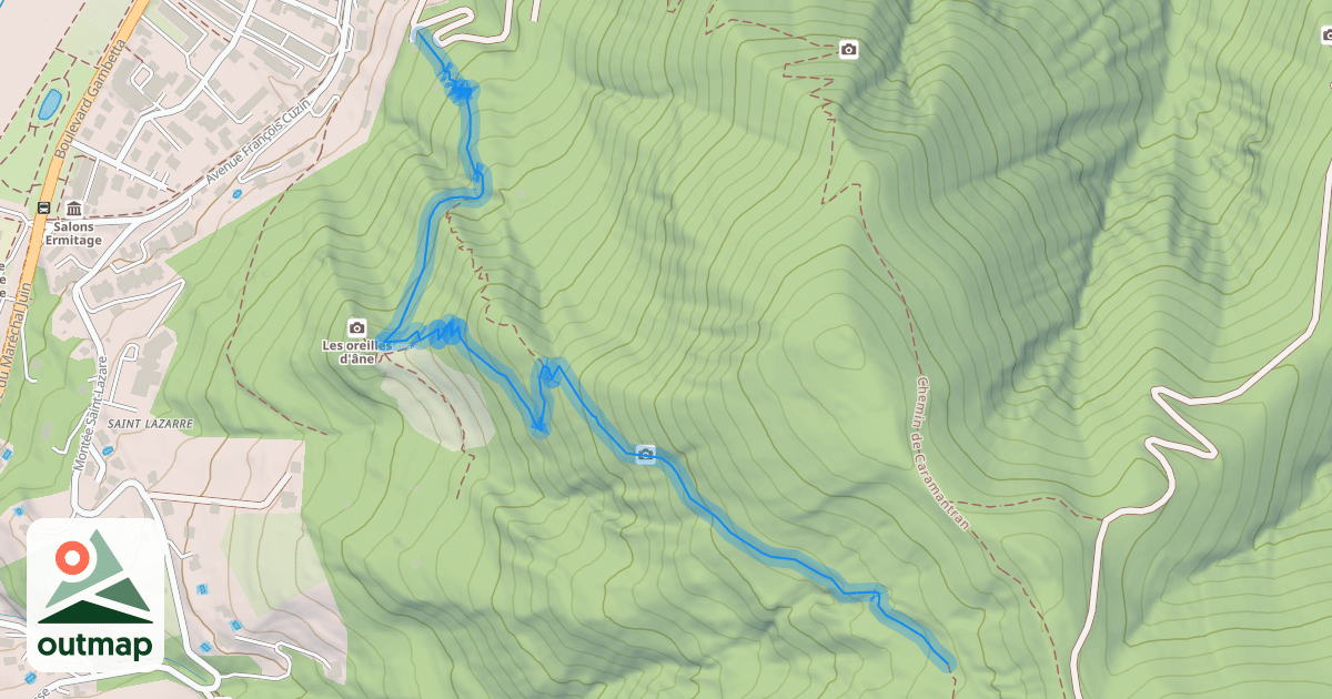 Map of Grande Traversée des Préalpes